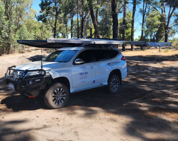  Ready for Adventure: Our 4WD set against the serene backdrop of Perth′s natural bushland.