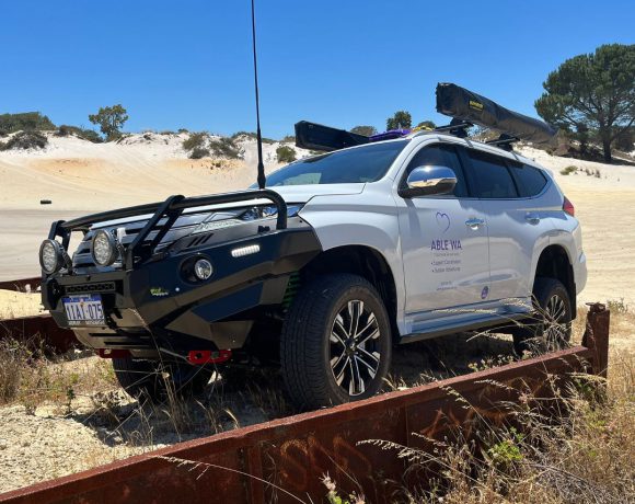  Sand Dune Conquest: Our trusty 4WD takes on the sandy challenges just outside Perth.